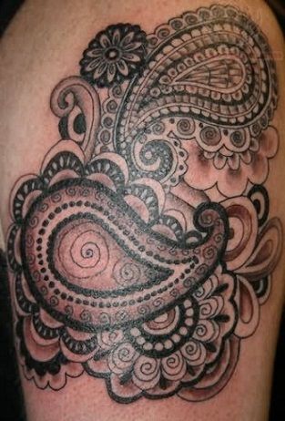 Top 8 Paisley Tattoo Designs And Meanings | Styles At Life Paisley Tattoo Sleeve, Tattoos For Ed, Paisley Tattoo Design, Paisley Tattoos, Paisley Tattoo, Pattern Tattoos, Mandala Tattoos, Flower Tattoo Sleeve, Tattoo Board