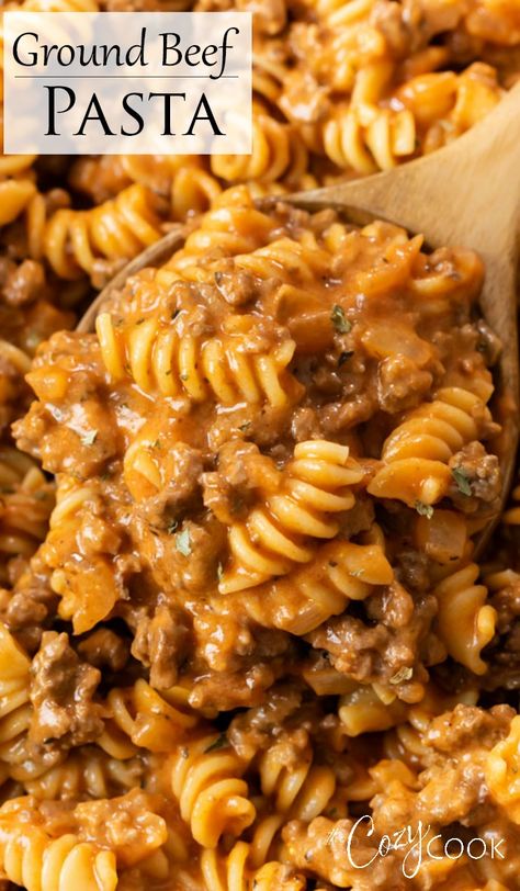 Dinner Recipes Ground Beef, Pasta Beef, Ground Beef Pasta Recipes, Recipes Ground Beef, Beef Pasta Recipes, Ground Beef Pasta, Ground Beef Recipes Healthy, Keto Beef Recipes, Beef Pasta