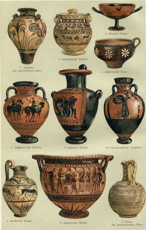 Ancient Vases, Ancient Greece Art, Ancient Vase, Greek Vase, Ancient Greek Pottery, Istoria Artei, Europa Park, Vase Antique, Greece Art