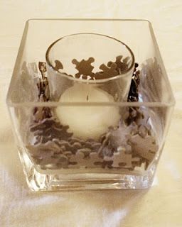 Vase Candle Centerpiece, Apothecary Jar Ideas, Puzzle Theme, Adoption Baby Shower, Puzzle Piece Crafts, Adoption Shower, Puzzle Party, Wedding Puzzle, Adoption Party