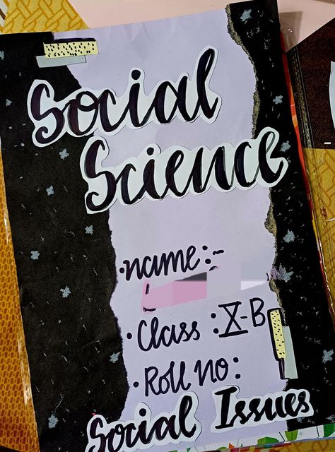 Social Issues Cover Page Project, Social Science Notebook Cover Ideas, Social Activity Front Page Design, Social Studies Calligraphy, Holiday Homework In Calligraphy, Civics Project Cover Page Ideas Aesthetic, Social Science Project Front Page Ideas, Front Page Design For Social Science, Social Science Project Cover Page Design