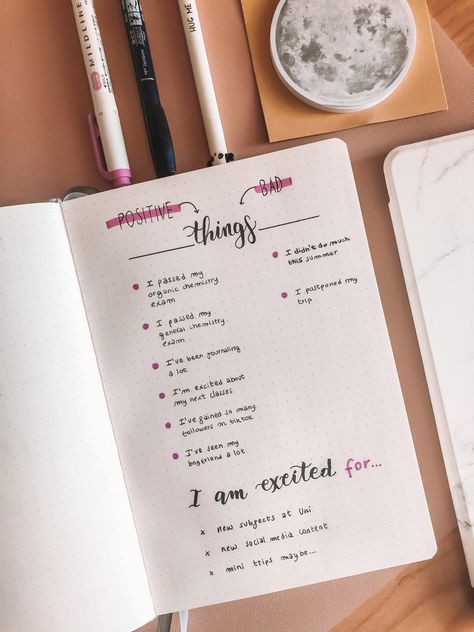 Bullet journal idea to reflect on your life #aesthetic #list #bulletjournaling Bujo Reflection Page, Bullet Journal Reflection Page, Bullet Journal Reflection, Bullet Journal Entries, Journaling Activities, Bullet Journal Month, Journal Inspiration Writing, Becoming Her, Random Crafts