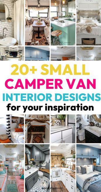 https://www.spongehacks.com/small-camper-decor-ideas/ Inside Trailer Ideas, Scamp Camper Interior, Cosy Campervan Interior, Camper Design Interior, Camper Decoration Ideas, Motor Home Interior Ideas, Campervan Decoration Ideas, Redone Campers Interiors, Camper Van Decorating Ideas