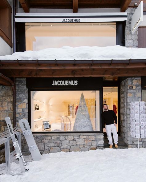 JACQUEMUS | NOW OPEN IN COURCHEVEL!! SO HAPPY, OUR FIRST MOUNTAIN SHOP! « LES VACANCES AU SKI DE JACQUEMUS » a very special thank to Courchevel… | Instagram Jacquemus Store, Designer Fanny Pack, Christian Marclay, Palomo Spain, Parisian Summer, Winter Resort, Tom Of Finland, French Alps, Perfect Moment