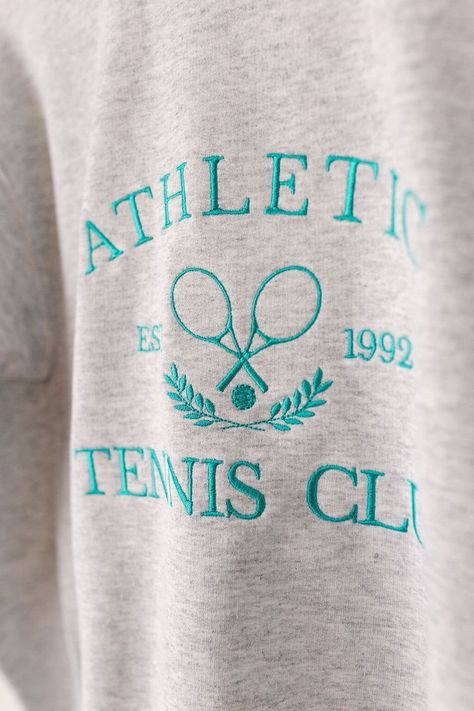 Tennis Club Sweatshirt, Bachelorette Merch, Senior Sweatshirts, Merchandising Ideas, Friends Sweatshirt, Retro Sweatshirts, Retro Sport, Tennis Club, Club Sweatshirts