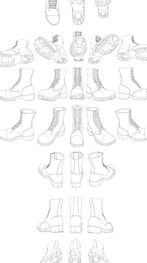 Shoes In Different Angles Drawing, Feet Drawing, Drawing Tutorial Face, Drawing Examples, Sketches Tutorial, Clothes Outfit, Figure Drawing Reference, Different Angles, Anatomy Reference