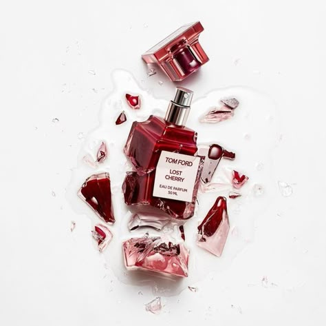 Perfume Ingredients Photography, Tom Ford Lost Cherry Aesthetic, Tom Ford Lost Cherry, Ingredients Photography, Lost Cherry, Perfume Photography, Dark Feminine, How To Attract Customers, Fragrance Design