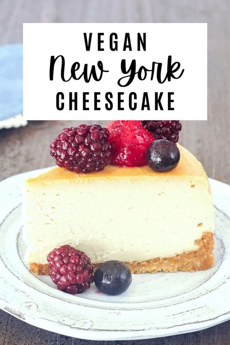 Vegan New York, Dairy Free Cheesecake Recipe, Dairy Free Cheesecake, Weight Watcher Desserts, Vegan Cheesecake Recipe, Processor Recipes, Coconut Dessert, Vegan Cake Recipes, Brownie Desserts