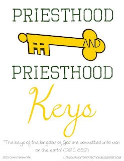 Life's Journey To Perfection: LDS Come Follow Me Lesson and Mutual Ideas June 2015: Priesthood and Priesthood Keys Lds Priesthood, Lds Object Lessons, Priesthood Keys, Willis Family, Visiting Teaching Handouts, Yw Lesson, Lds Yw, Lds Lessons, Crafts Printable