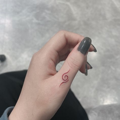 Tiny Naruto Tattoos, Will Of Fire Naruto Symbol, Cute Naruto Tattoo, Subtle Naruto Tattoos, Anime Mini Tattoo, Anime Tattoos Small Naruto, Anime Tattoo For Women, Small Artsy Tattoos, Naruto Minimalist Tattoo