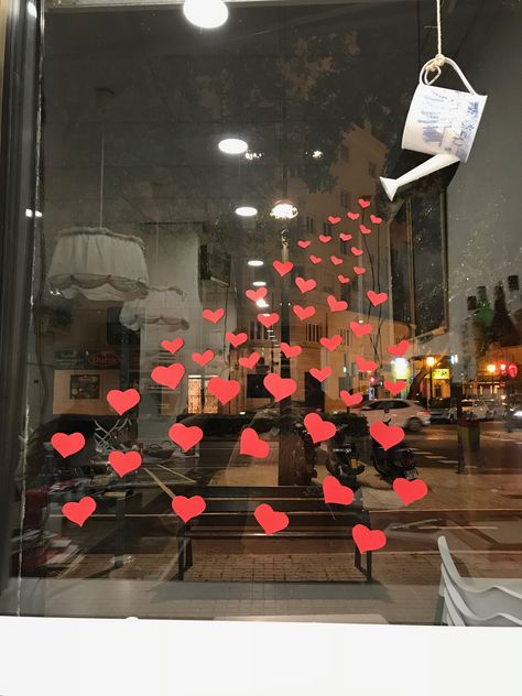 Valentine’s Day Display Ideas, Valentine Store Front Window Displays, Valentine’s Day Store Window, Valentine's Window Display, Valentine Display Window, Valentine Day Window Display Ideas, Valentines Store Front Windows, Valentines Shop Display, Valentine’s Day Window Decor