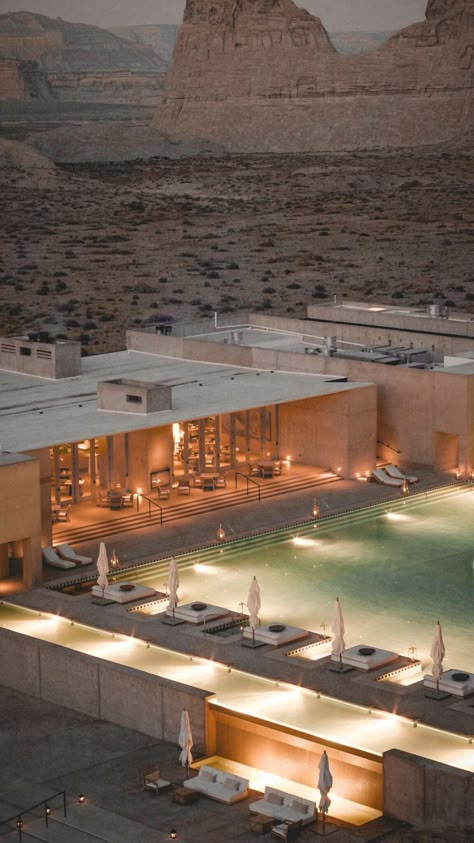 Amangiri Hotel, Jaipur Hotel, Fort Lauderdale Hotels, Desert Hotel, Water Pavilion, Amangiri Resort, Retreat Design, Garden Escape, Cinder Block Walls