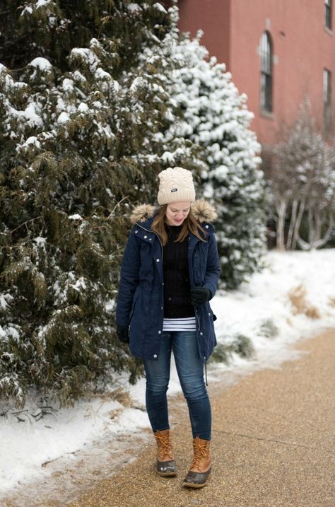 Something Good | A DC Style and Lifestyle Blog on a Budget, @danaerinw , style, fashion, outfit, blogger style, women's style, women's fashion, dc woman blogger, clothing items, L.L. Bean Boots, parka, denim, winter coat, winter boot, ll bean style, boots with denim, how to style ll bean boots #style #fashion #winterstyle #winterfashion Bean Boots Outfit, Duck Boots Outfit, Ll Bean Style, Ll Bean Boots, Dc Style, Jeans Winter, American Eagle Shirts, Weather Outfits, Winter Fashion Boots