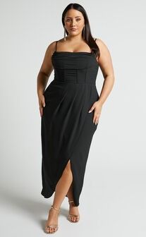 Plus Size Dresses | Shop Women's Plus Size Dresses Online | Showpo USA Black Bridesmaid Dresses Plus Size, Black Tie Wedding Guest Dress Summer, Plus Size Corset Dress, 27 Birthday, Black Tie Wedding Guest Dress, Wedding Fits, Midi Dress Plus Size, Plus Size Corset, Black Bridesmaid Dresses