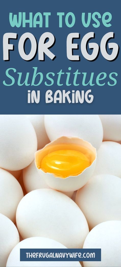 No need to worry about running out of ingredients ever again, these egg substitutes in baking allow your goods to still taste delicious. #eggsubstitue #baking #usesfor #frugalnavywife #frugalliving | Egg Substitutes | Ingredients | Baking | Uses for | Frugal Living | Egg Substitutes, Egg Substitute, Find Yourself, Egg, Diet, Baking