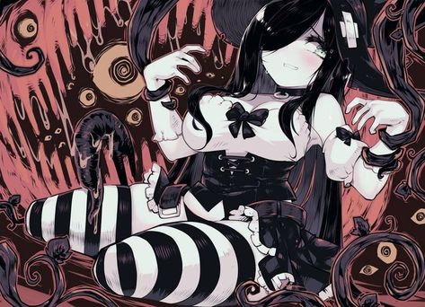 Aria Wintermint, The Crawling City, Crawling City, Anime Character Design, Cartoon Art, Aesthetic Anime, Art Girl, Anime Drawings, Happy Halloween