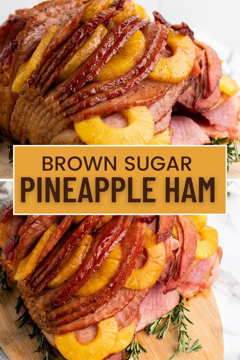 Brown Sugar Pineapple Ham – The CentsAble Shoppin Slow Cooker Pineapple Ham, Brown Sugar Pineapple Ham, Brown Sugar Pineapple, Ham Recipes Crockpot, Slow Cooker Ham Recipes, Brown Sugar Ham, Ham Recipes Baked, Pineapple Ham, Ham Dinner