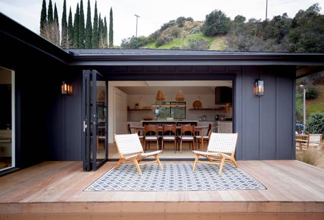 SJW - Midcentury - Deck - Los Angeles - by open mode | Houzz Silo House, Office Shed, Brick Exterior House, Casa Container, Shed Design, Container Home, Container Homes, Tiny House Design, Shipping Container