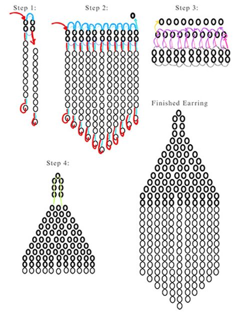 Beautiful Seed Bead Earring Pattern Plus Free DIY Tutorial - Hands That Bless Beaded Earrings For Beginners, Free Bead Earring Patterns, Feather Bead Pattern, Beaded Dangle Earrings Tutorial, How To Bead Earrings Step By Step, Free Seed Bead Patterns Tutorials, Seed Bead Earrings Patterns Free Brick Stitch, Beading Earrings Patterns, Diy Seed Bead Jewelry Tutorials