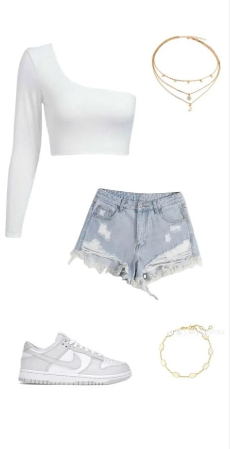 Outfits Aesthetic Basic, Shien Outfit Idea For Summer, Shien Clothes Outfits, Pintrest Outfit, Cute Easy Outfits For School, Cute Spring Clothes, Preppy Summer Outfits, Casual Preppy Outfits, Shein Outfits