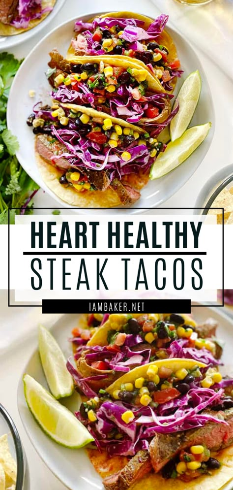 Cardiac Diet Recipes, Healthy Main Course, Heart Healthy Recipes Easy, Healthy Steak, Heart Healthy Meals, Heart Healthy Recipes Low Sodium, Recipes Low Sodium, Mexican Appetizers, Cardiac Diet