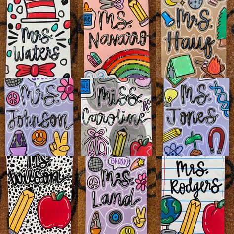 Painting Ideas On Canvas For Teachers, Art For Teachers Gift, Teacher Painting Canvas Classroom, Teacher Canvas Painting Diy Gift Ideas, Painted Clipboards Diy, Clip Board Painting Ideas, Teacher Painting Ideas, Teacher Clipboard Ideas, Teacher Clipboard Painted