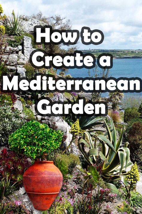 Mediterranean Herb Garden, Small Mediterranean Garden Ideas, Mediterranean Patios, Mediterranean Backyard Ideas, Modern Mediterranean Backyard, Tuscan Style Garden, Garden Provence, Terracotta Patio, Mediterranean Garden Ideas