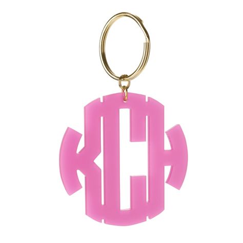 I found this at #moonandlola! - Monogram Key Chain in Block Font Car Keychain Accessories, Preppy Car Keys, Preppy Keychains, Lululemon Wallet, Car Keys Keychain Ideas, Preppy Keychain, Preppy Car Accessories, Bar Measurements, Acrylic Monogram