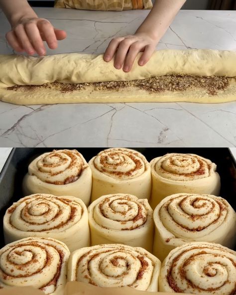 Soft and Fluffy Cinnamon-Walnut Rolls with Cream Cheese Frosting - Greenku Recipes Best Soft Cinnamon Rolls Ever, Fluffy Homemade Cinnamon Rolls, Soft And Fluffy Walnut Cinnamon Rolls, Bread Flour Cinnamon Rolls Homemade, Cinnamon Walnut Rolls, Cinnamon Frosting Cream Cheese, Moist Cinnamon Rolls Recipe, Light Fluffy Cinnamon Rolls, Cream Cheese Dough Recipe