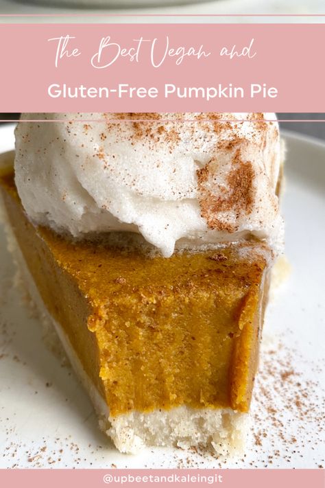 The Best Vegan and Gluten-Free Pumpkin Pie | Upbeet & Kaleing It Gf Thanksgiving, Dairy Free Pumpkin Pie, Gluten Free Pumpkin Pie, Humble Brag, Dairy Free Pumpkin, Healthy Dinner Recipes Crockpot, Vegan Pumpkin Pie, Gluten Free Thanksgiving, Meal Prep Healthy