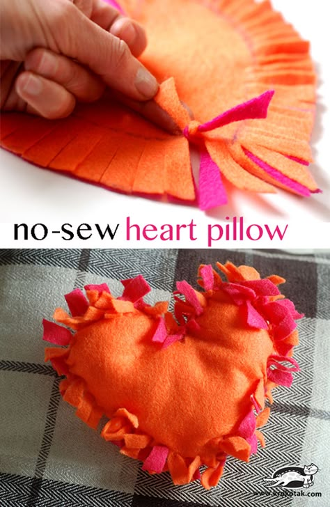 Sew Heart Pillow, Thought Work, Sew Heart, Sew Felt, Sew Projects, Valentine Crafts For Kids, Valentines Crafts, Felt Heart, Service Projects