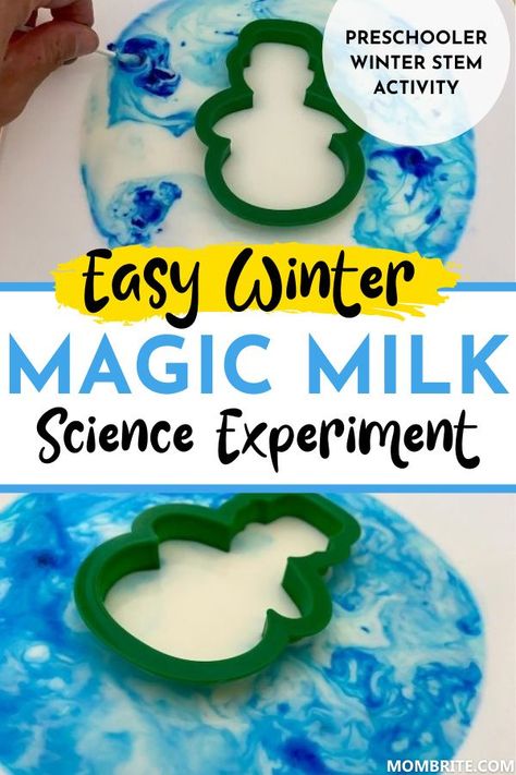 Preschool Winter Experiments, Winter Steam Activities For Preschool, Letter M Science Experiment, Seasonal Science Experiments, Winter Experiments Preschool, Preschool Winter Science Experiments, Winter Activities Preschool Crafts, Winter Stem Preschool, Snow Experiments Preschool