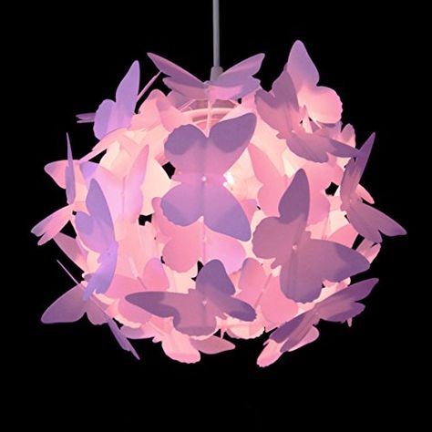 Girls Chandelier, Purple Chandelier, Butterfly Bedroom, Butterfly Room, Butterfly Lighting, Paper Flower Crafts, Paper Butterflies, Paper Flowers Craft, Butterfly Decorations