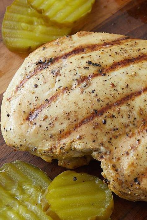 Aloha Chicken, Lemon Chicken Marinade, Mustard Marinade, Pickle Brine, Chef John Recipes, Italian Chicken Crockpot, Grilled Recipes, Brine Chicken, Weber Grill