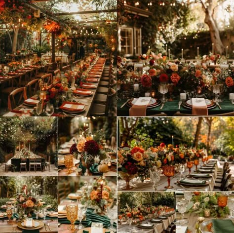 17 Stunning Fall Wedding Colors for 2024 - Yeah Weddings Unique Fall Wedding Decor, Fall 2025 Wedding, Fall Fairytale Wedding, Fall Ceremony Decorations, Vibrant Fall Wedding, Whimsical Fall Wedding, Fall Wedding Reception Decorations, Fall Farm Wedding, Fall Ceremony