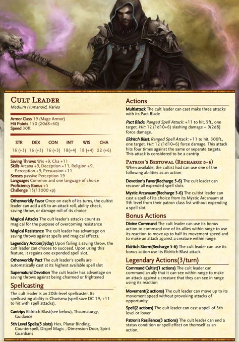 Dnd Commoners, Dnd Statblocks, Cyberpunk Dnd, Monsters Dnd, Eldritch Blast, Dnd Enemies, Homebrew Monsters, Dnd 5, Dungeons And Dragons Rules