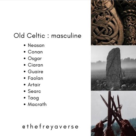 Old Celtic Names, Druid Names, Dnd Names, Korean Boy Names, Celtic Names, Oc Names, Fantasy Character Names, Fantasy Story Ideas, Character Name Ideas