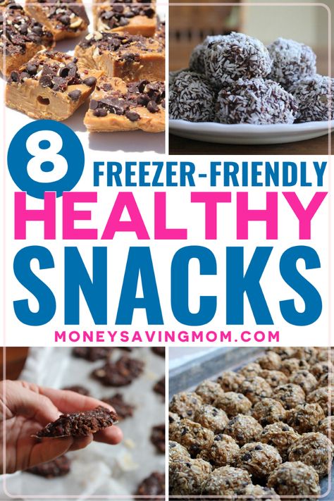 Snacks That Freeze Well, Freezable Healthy Snacks, Healthy Freezable Snacks, Healthy Snacks To Freeze, Healthy Snacks Freezable, Protein Freezer Snacks, Snacks To Freeze Make Ahead, Make Ahead Freezer Snacks, Make Ahead School Snacks