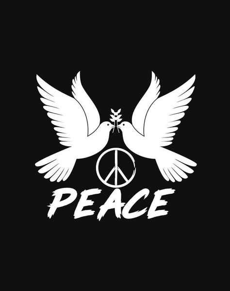 Peace Artwork Illustrations, Peace Logo Symbols, Peace Logo Art, Peace Artwork, Sign Of Peace, Peace Pictures, Peace Building, Dove Peace, Freedom Bird