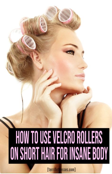 Looking for help on how to use Velcro rollers on short hair for added oomph and volume? You’re in the right place. Learn how to prep your hair, how to put these curlers in and get a trick for taking them out that eliminates tangle worries forever. Click over and get the solutions you need. via @torifitnzer Rollers On Short Hair, Velcro Curlers, Curling Fine Hair, Short Hair Volume, Curlers For Short Hair, Velcro Hair Rollers, Curled Hairstyles For Medium Hair, Roller Curls, Hair Curlers Rollers