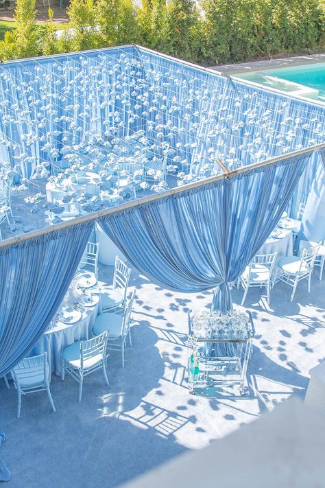 Luxury Baby Shower, Blue Party Decorations, Boy Birthday Decorations, Wedding Decor Style, Monochrome Design, Baby Boy Birthday, Wedding Stage Decorations, Luxury Baby, Outdoor Wedding Decorations