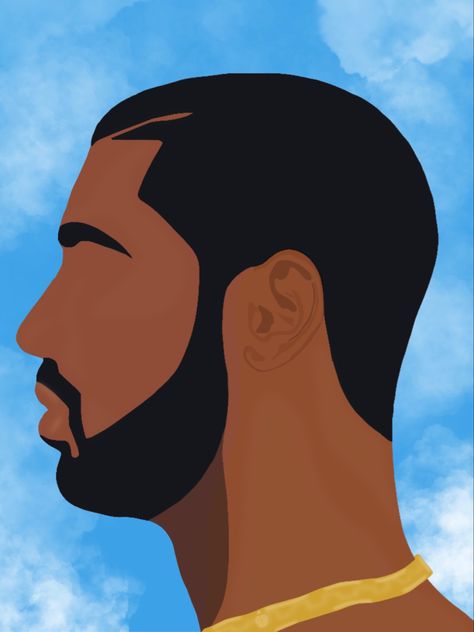 Minimalist side profile of drizzy drake from the nothing was the same album cover Drake Album Cover Painting Easy, Nothing Was The Same Drake Album Cover Painting, Drake Painting Canvases Easy, Drake Album Cover Drawing, Drake Canvas Paintings, Drake Album Cover Painting, Drake Stencil, Album Cover Paintings On Canvas Easy, Cool Album Covers To Paint