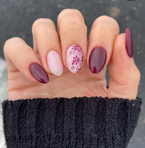 Gelx Apres Nails Short Square, Gel Nails Fall 2024, Short Nail Art Fall, Rounded Nail Designs, Gel Autumn Nails, Pink Fall Nail Ideas, Simple Dip Nails, Dip Nail Art, Fall Floral Nails