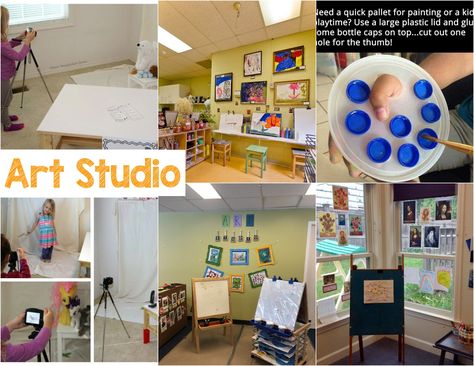 Art Studio Dramatic Play, Art Studio Dramatic Play Preschool, Dramatic Play Preschool, Playbased Learning, Preschool Lessons, Painting Gallery, Dramatic Play, School Project, Role Play