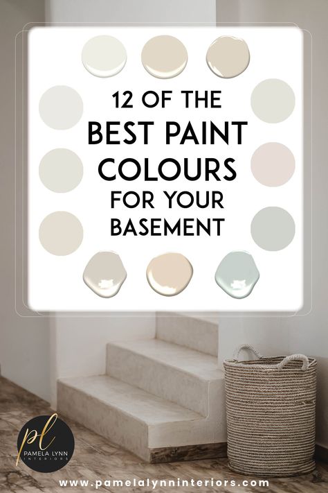 Painting A Basement Wall, Colors To Paint Basement Walls, Sw Basement Paint Colors, Basement Neutral Paint Colors, Downstairs Paint Colors, Farmhouse Basement Paint Colors, Basement Grey Paint Colors, Basement Paint Colour Ideas, Best Wall Color For Basement