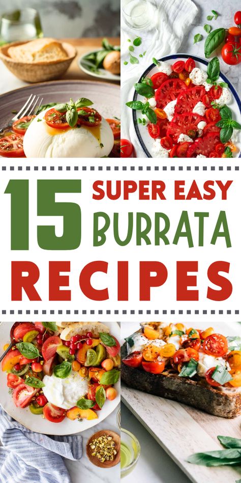 In this blog, we’ll share 15 super easy burrata recipes. Each recipe is simple and quick to make. You don’t need to be a chef to enjoy these tasty dishes. #BurrataRecipes #EasyBurrataRecipes How To Serve Burrata, Recipes With Baratta, Buratta Cheese Appetizers, Burrata Cheese Appetizers, Burrata And Tomato Appetizer, Burrata Cheese Recipes, Burrata Appetizer Simple, Recipes Using Burrata Cheese, How To Serve Burrata Cheese