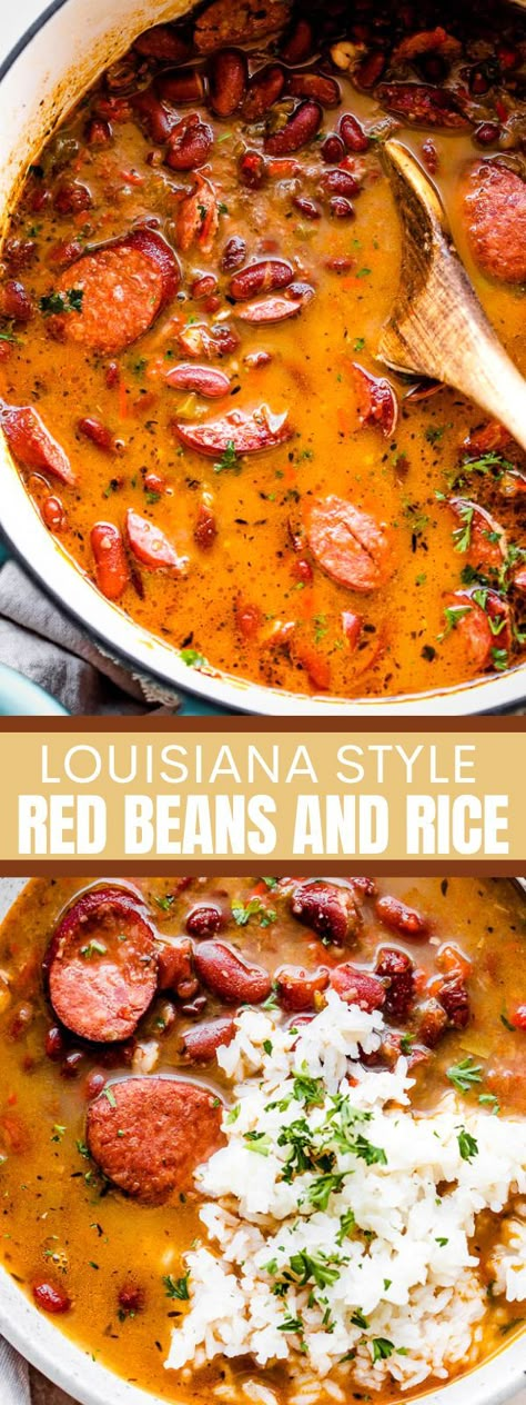 Spanish Food Recipes Mexico, Country Meals Southern Style, Southern Red Beans And Rice Recipe, Southern Red Beans And Rice, Southern Red Beans, Louisiana Red Beans And Rice Recipe, Louisiana Red Beans And Rice, Louisiana Red Beans, Red Beans N Rice Recipe