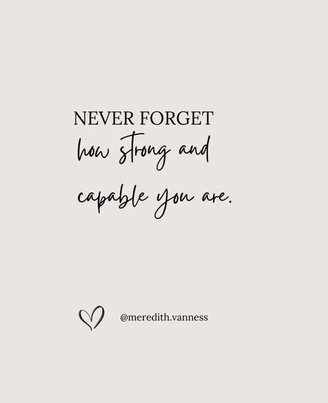 You possess the strength and capability to overcome any challenge that comes your way. Trust in your resilience, determination, and unique talents. Embrace your inner strength, for it is a powerful force that propels you forward and enables you to achieve greatness. Believe in yourself always. #quote #empowerment #trust #resilience #determination #innerstrength #greatness #believeinyourself #youarecapable #mentalhealth Quote About Resilience, Quotes About Determination, Resilience Quotes, Religious Quotes Inspirational, Determination Quotes, Unique Talents, Believe In Yourself Quotes, Talent Quotes, Trust Quotes