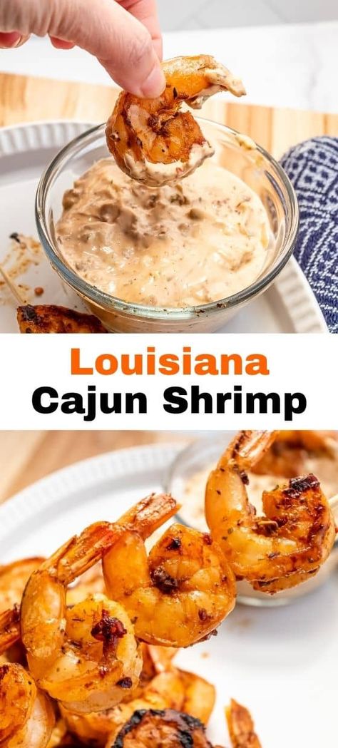 Try the spicy and bold flavors of Louisiana with our Cajun Shrimp recipe, where succulent shrimp are seasoned to perfection with a blend of Cajun spices for a taste of the bayou. For a diverse range of Cajun and Creole-inspired recipes and culinary inspiration, follow us and bring a taste of Louisiana to your kitchen! Tiger Shrimp Recipes, Cajun Shrimp Recipe, Louisiana Shrimp, Cajun And Creole Recipes, Cajun Spices, Cajun Shrimp Recipes, Louisiana Food, Seafood Dish Recipes, Creole Cooking