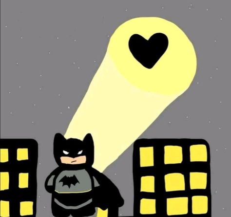 Hello Kitty And Batman Couple, Batman Heart, Batman Cute, Ratu Elizabeth, Cute Batman, Noteit Ideas, Batman Love, Batman Gifts, Funny Face Photo